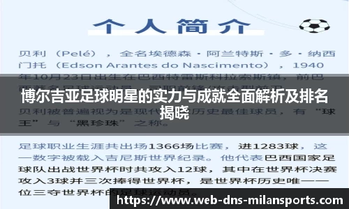博尔吉亚足球明星的实力与成就全面解析及排名揭晓